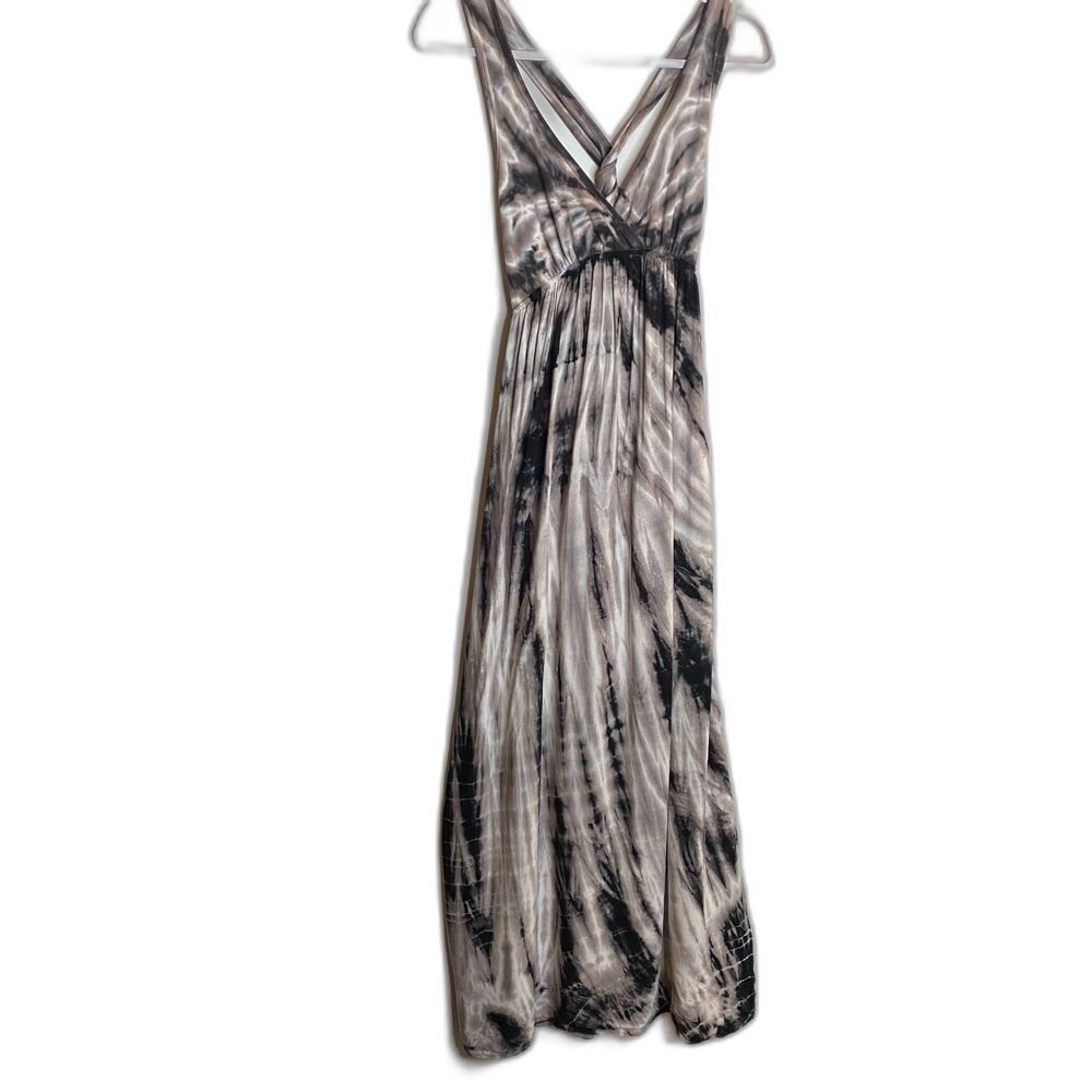 Hard Tail Forever Cotton Stretch Maxi Dress Twisted Racer Back Tie Dye Size M